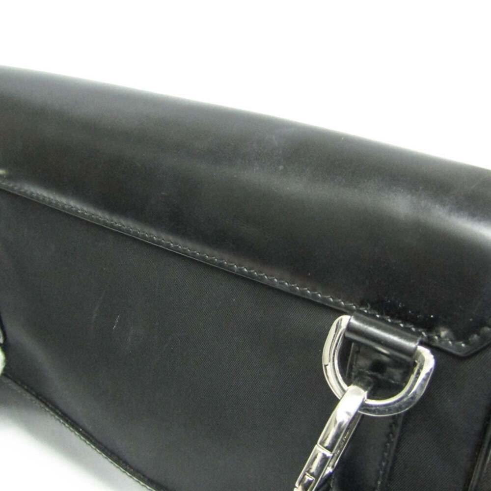 PRADA Black Leather Shoulder Bag - Picture 8 of 16